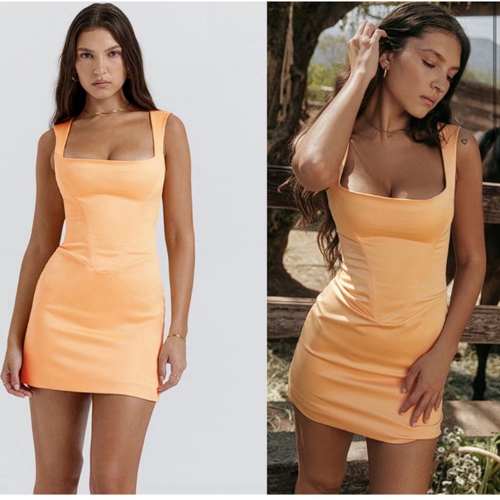House of CB Mustard Yellow Mini Dress - Picture 5 of 9